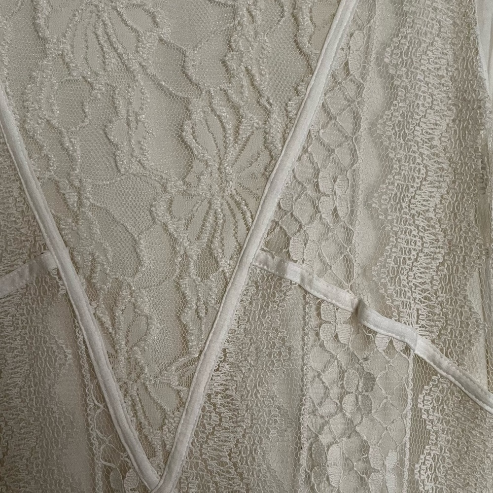 * SOLD* Sundance Language of Love Midi Dress Ecru Cream XL - Picture 6 of 8